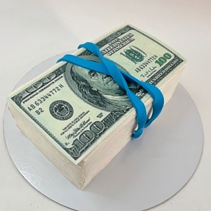 Торт "Стопка долларов" 