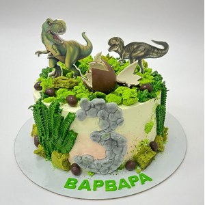 Торт динозавры 