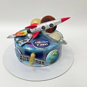 Торт «Ракета в космосе» 