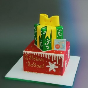 Торт "Новогодние подарки"
