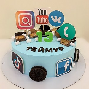 Торт  «Социальные сети» 